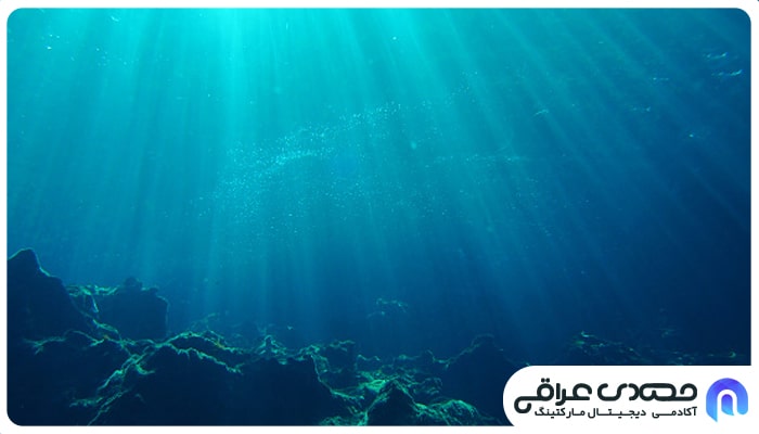 اقیانوس آبی و قرمز